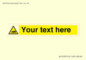 Custom Warning motorised watercraft